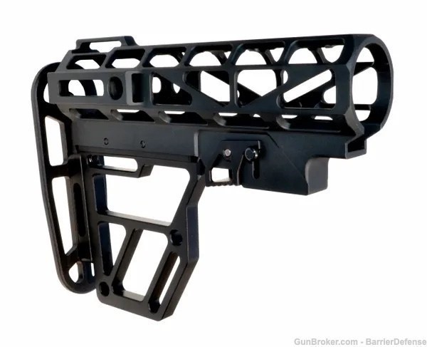 BLACK BarDef Skeletonized Aluminum Stock & Kit T6 6 Position AR-15-img-2