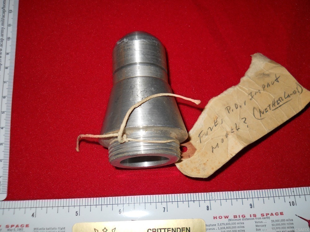 DUTCH EXPERIMENTAL ROCKET FUZE  EARLY FROM Col. Jarrett COLLECTION-img-0