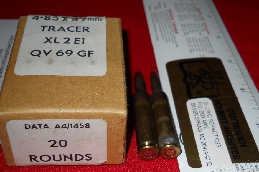 BRITISH EXPERIMENTAL ASSAULT RIFLE XL60 4.85mm CARTRIDGE CASE TYPE 2 BOXES-img-3