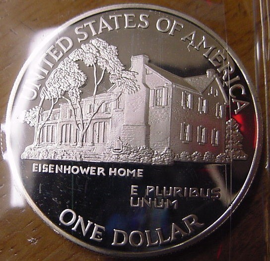 Eisenhower Centennial Commerative  Silver Dollar-img-1