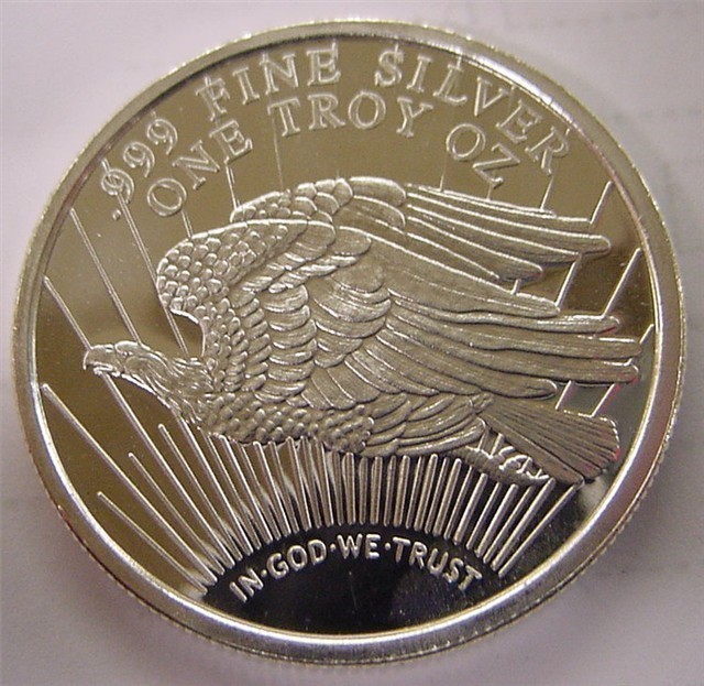 Walking Liberty-Double Eagle 1 Troy oz Silver Coin-img-1