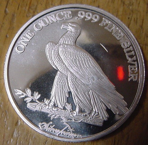 Ten Dollar Gold Indian Replica 1oz Silver Coin-img-1
