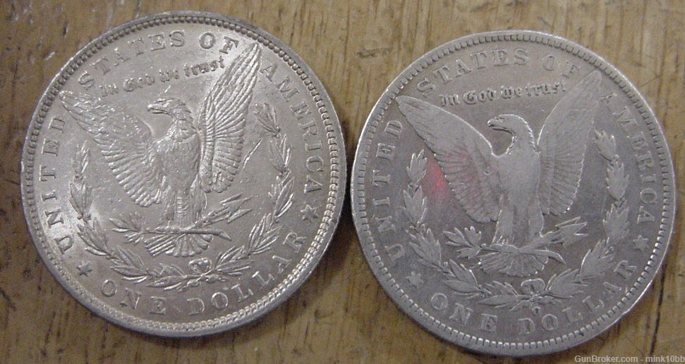 1879-1887-O Morgan  Silver Dollars 4-13-img-1