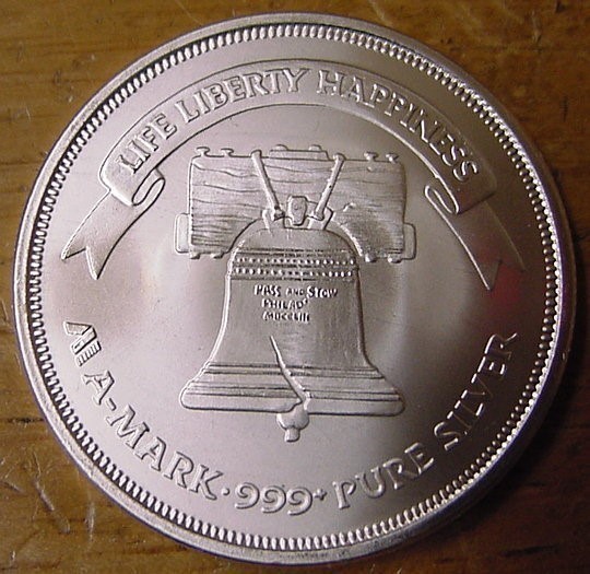 Liberty Bell  1 Troy oz Silver Coin-img-0