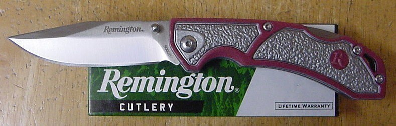 Remington Lockback Knife Red-Grey-img-0