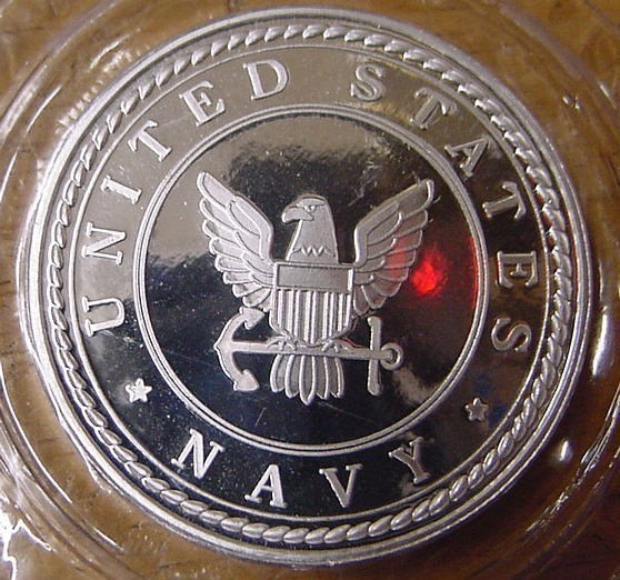 U.S. Navy 1 Troy oz Silver Coin-img-0