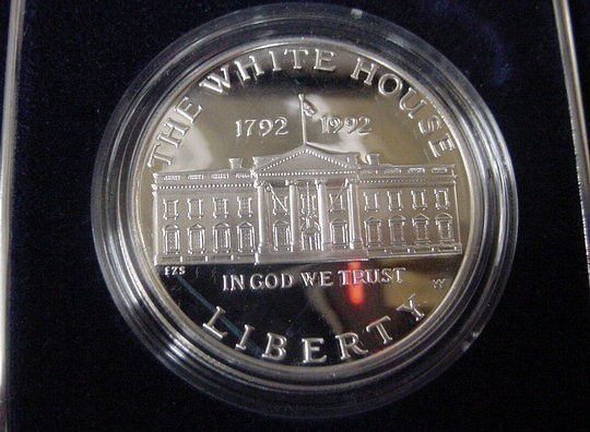 1992 White House Proof Sliver Dollar  4-19-img-0