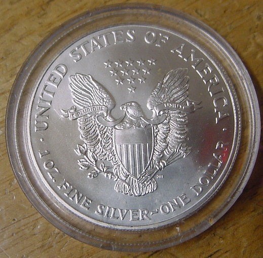 1999 Colorized American Silver Eagle Dollar-img-1