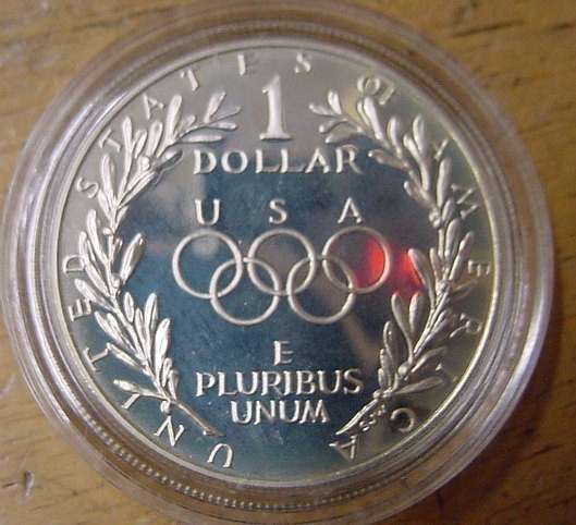 1988-S Olympiad Commemorative  Silver Dollar-img-1