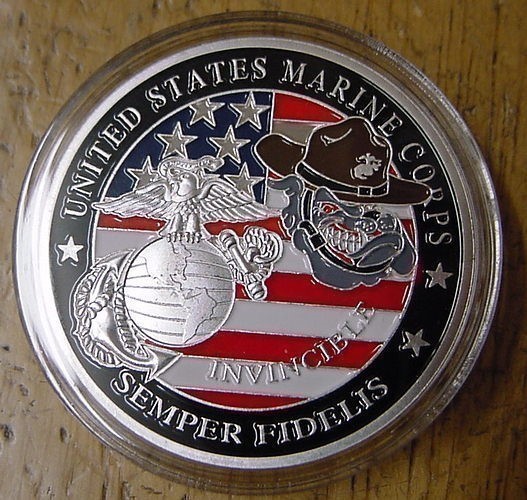 USMC Semper Fidelis Silver 1oz Coin-img-0