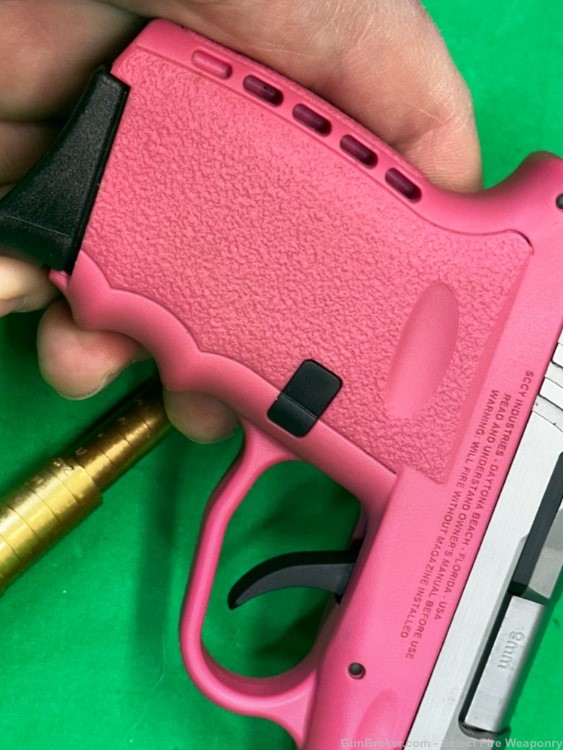 Pink SCCY CPX-2 CPX 2 9mm pistol in box 1 mag Missing Rear sight-img-7
