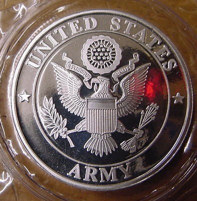 U.S. Army  1 Troy oz Silver Coin-img-0