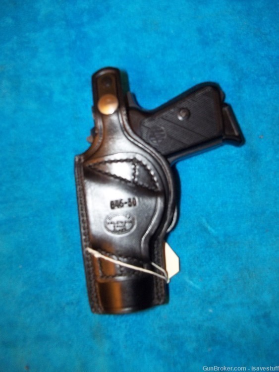NOS Walther PPK/s Right Hand Hi Ride Bucheimer OWB Leather Holster 32 380-img-1