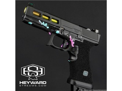 Custom Glock 17 Gen 3 Pistol, ZPS.P, Multicam Stippled, Miami Vice Multicam