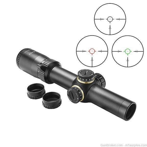 SALE ! STR 1-6X24 illuminated Rifle Scope fits Ruger .22 Precision Rifle-img-0