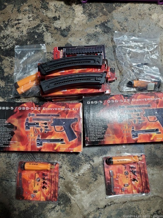 Two Gsg/ 522 mp5 prelawsuit coversion kits  With mags screw and tool sets-img-1