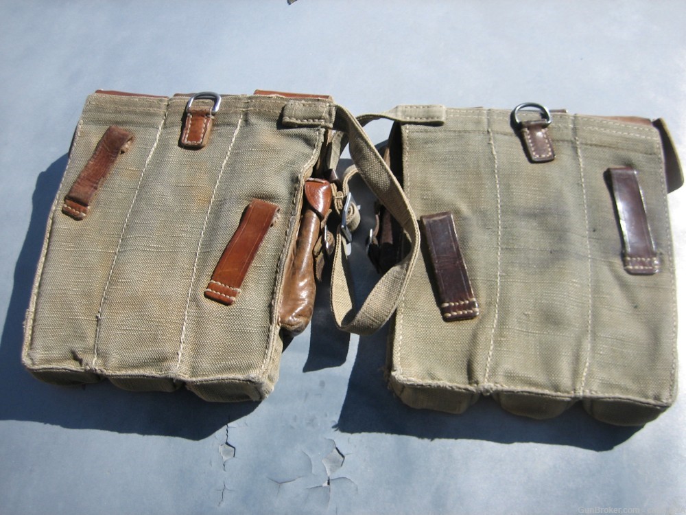 MP - 44 CANVAS AMMO POUCHES MAY BE POST WAR.-img-1