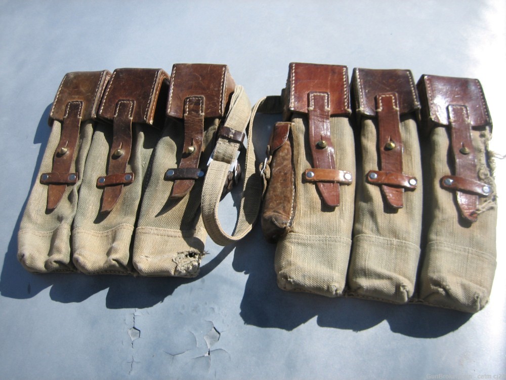 MP - 44 CANVAS AMMO POUCHES MAY BE POST WAR.-img-0