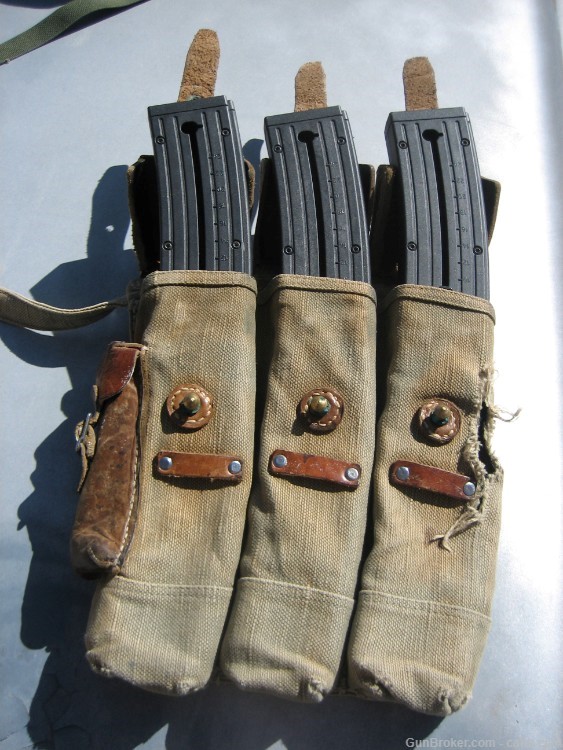 MP - 44 CANVAS AMMO POUCHES MAY BE POST WAR.-img-2