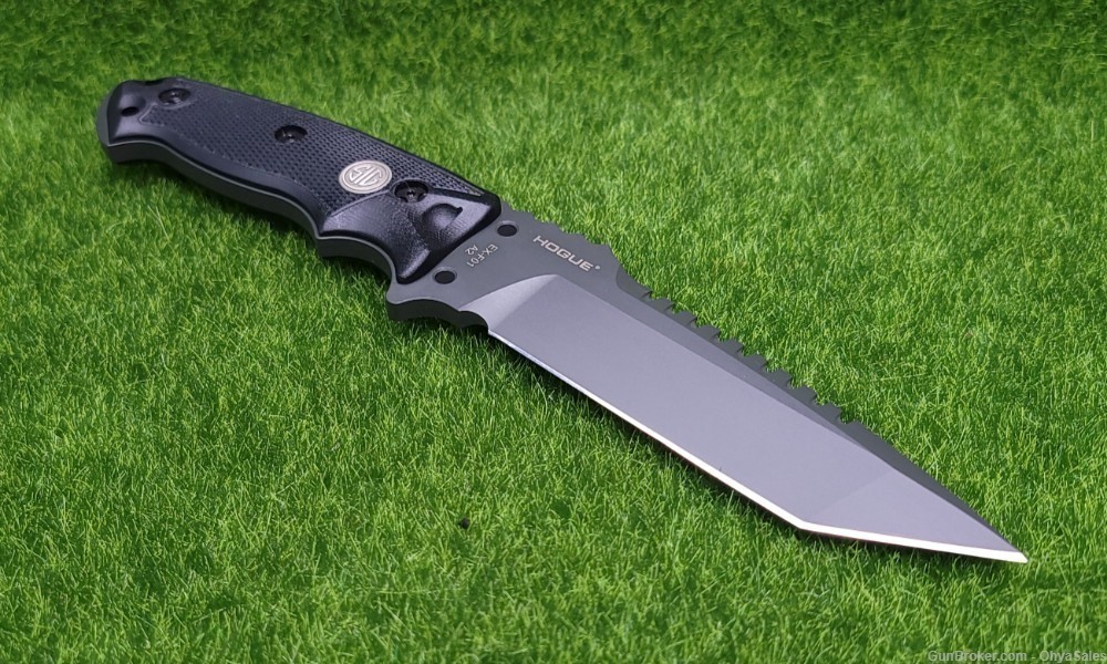 Hogue Sig EX-F01 5.5" Black/Grey Tactical Fixed Blade Combat Knife - 37122-img-5