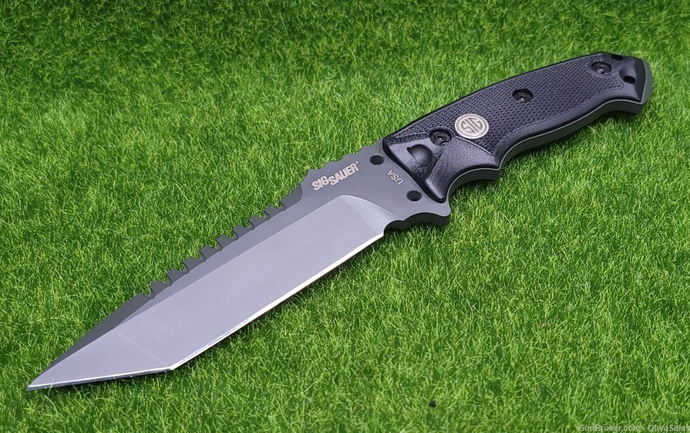 Hogue Sig EX-F01 5.5" Black/Grey Tactical Fixed Blade Combat Knife - 37122-img-3