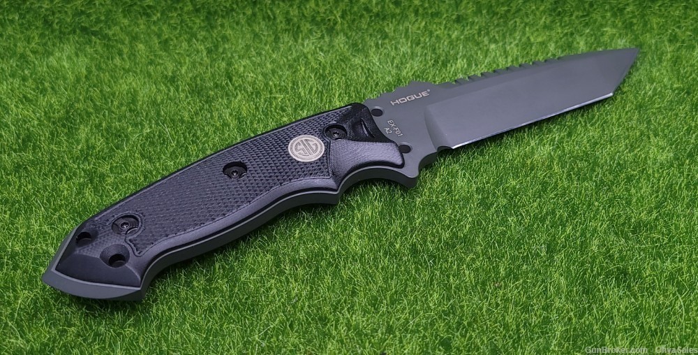 Hogue Sig EX-F01 5.5" Black/Grey Tactical Fixed Blade Combat Knife - 37122-img-1