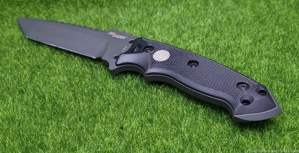Hogue Sig EX-F01 5.5" Black/Grey Tactical Fixed Blade Combat Knife - 37122-img-2