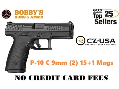 CZ-USA 91531 P-10 C 9mm (2) 15+1 Mags 4.02" "NO CREDIT CARD FEE"