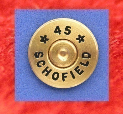 45 SHOFIELD Starline Brass Cartridge Hat Pin  Tie Tac  Ammo Bullet-img-0