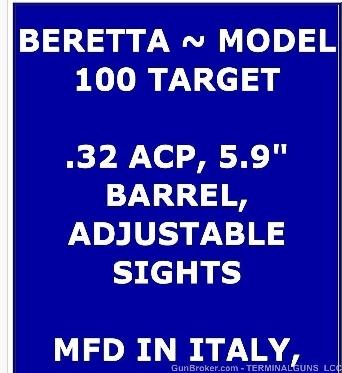 Beretta Model 100 .32 caliber RARE EXAMPLE PRISTINE CONDITION-img-9