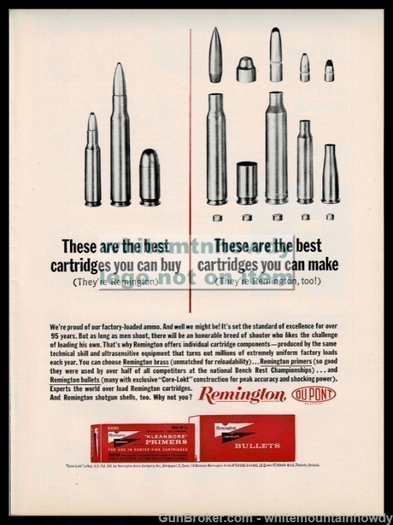 1963 REMINGTON Ammunition Bullets PRINT AD-img-0