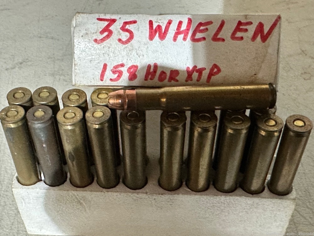 20 rounds of 35 Whelen handload ammo-img-0