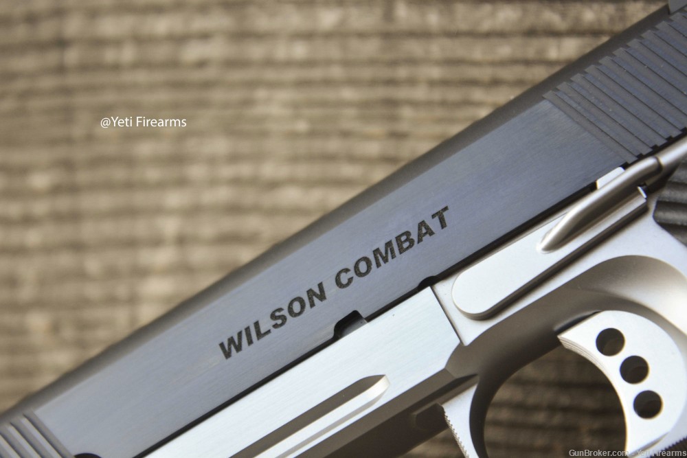 Wilson Combat CQB Elite 1911 .45 ACP W/ Rail Deluxe Blue Stainless Upgrades-img-10