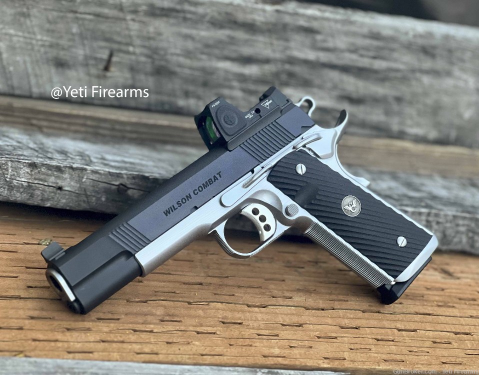 Wilson Combat CQB Elite 1911 .45 ACP W/ RMR Deluxe Blue Stainless Upgrades -img-0