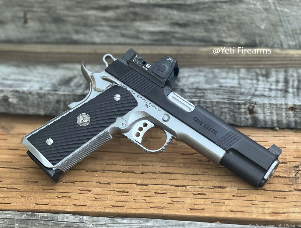 Wilson Combat CQB Elite 1911 .45 ACP W/ RMR Deluxe Blue Stainless Upgrades -img-1