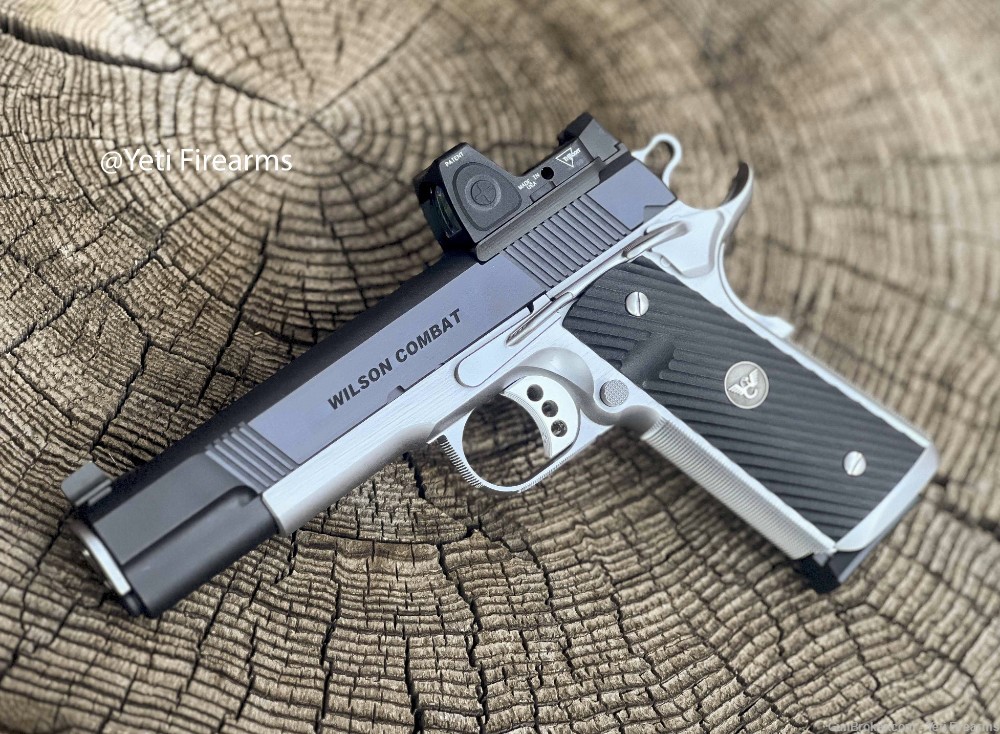 Wilson Combat CQB Elite 1911 .45 ACP W/ RMR Deluxe Blue Stainless Upgrades -img-2