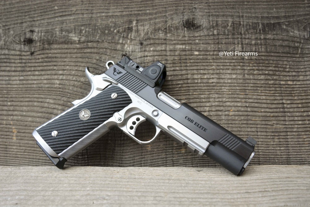 Wilson Combat CQB Elite 1911 .45 W/ RMR Rail Deluxe Blue Stainless Upgrades-img-6