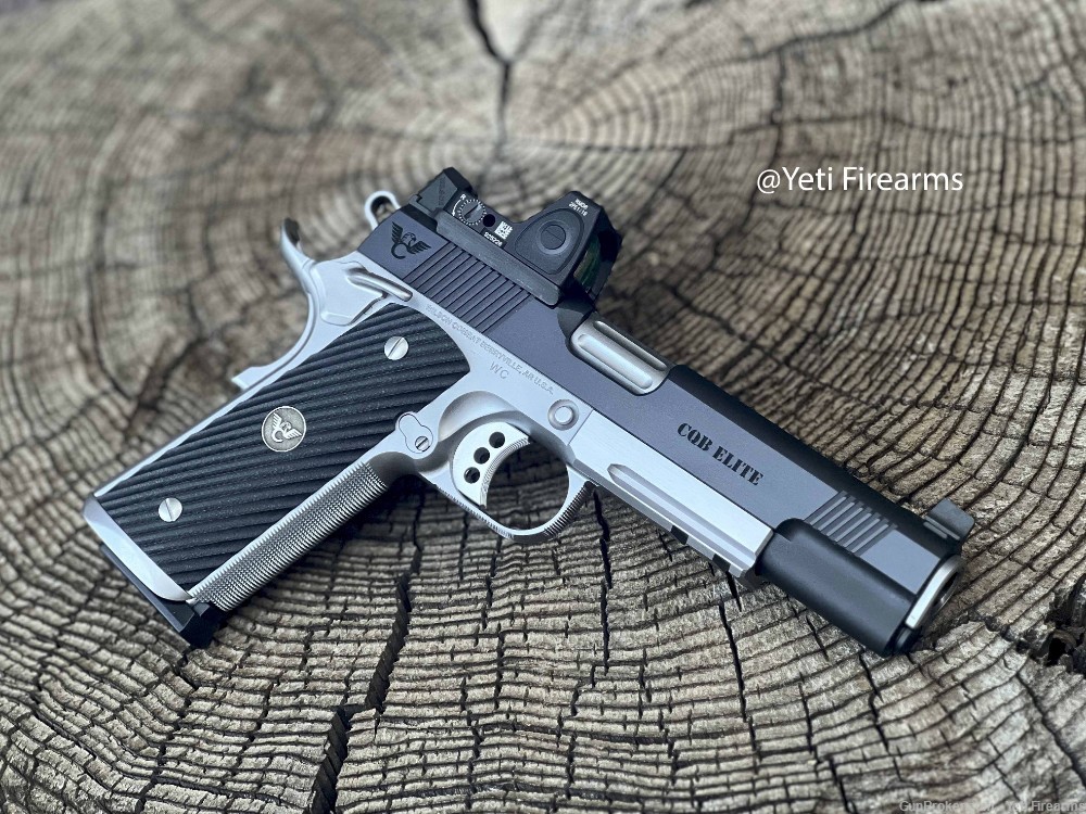 Wilson Combat CQB Elite 1911 .45 W/ RMR Rail Deluxe Blue Stainless Upgrades-img-2