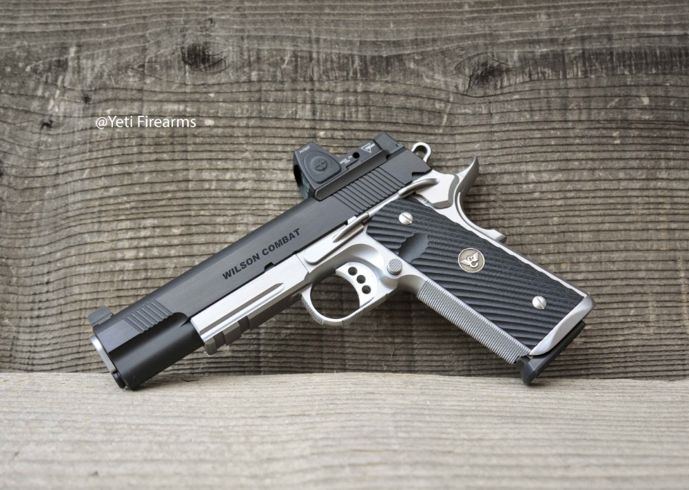 Wilson Combat CQB Elite 1911 .45 W/ RMR Rail Deluxe Blue Stainless Upgrades-img-7