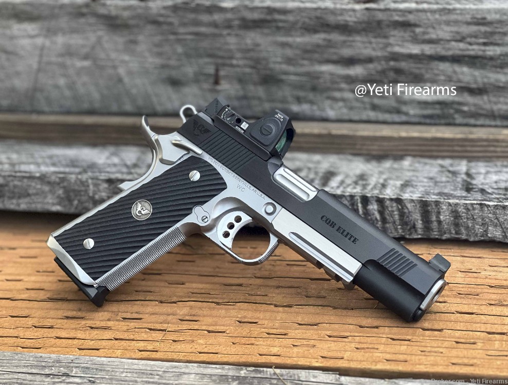 Wilson Combat CQB Elite 1911 .45 W/ RMR Rail Deluxe Blue Stainless Upgrades-img-0