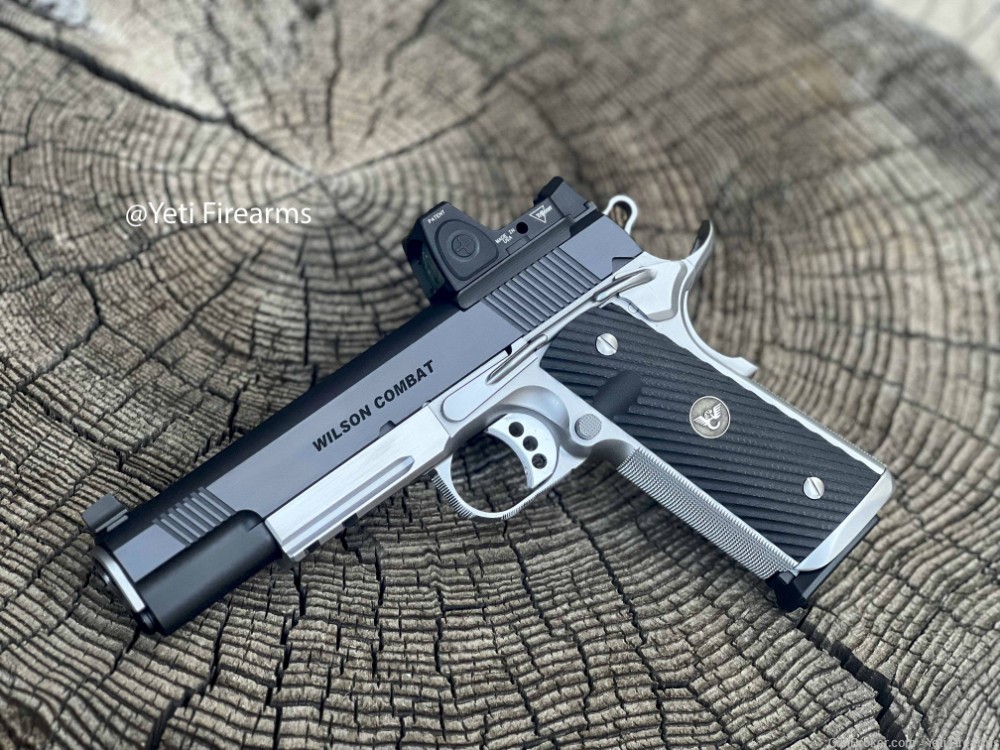 Wilson Combat CQB Elite 1911 .45 W/ RMR Rail Deluxe Blue Stainless Upgrades-img-3