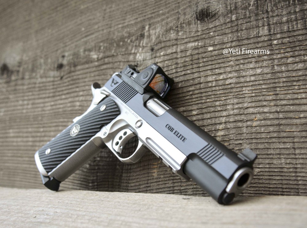 Wilson Combat CQB Elite 1911 .45 W/ RMR Rail Deluxe Blue Stainless Upgrades-img-4
