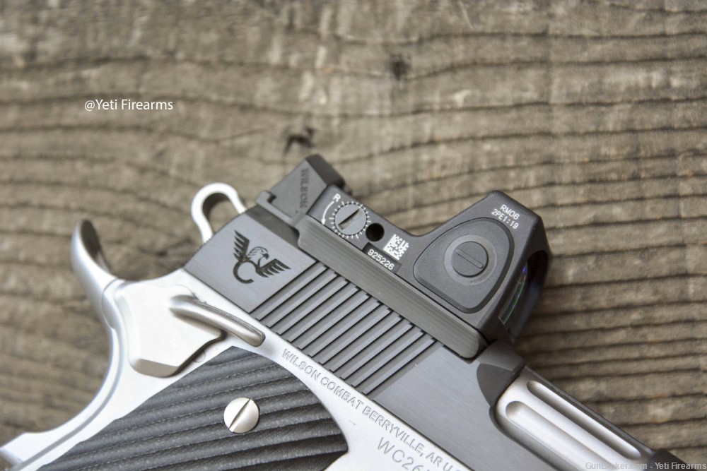 Wilson Combat CQB Elite 1911 .45 W/ RMR Rail Deluxe Blue Stainless Upgrades-img-10
