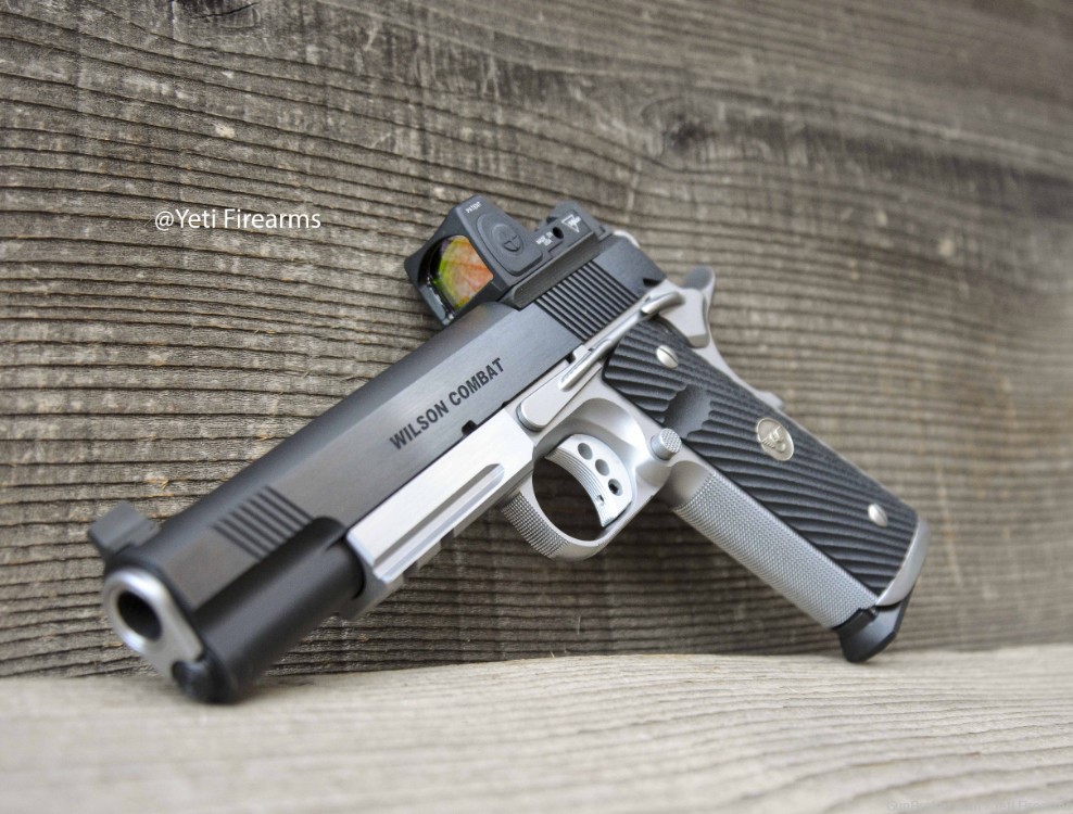 Wilson Combat CQB Elite 1911 .45 W/ RMR Rail Deluxe Blue Stainless Upgrades-img-5