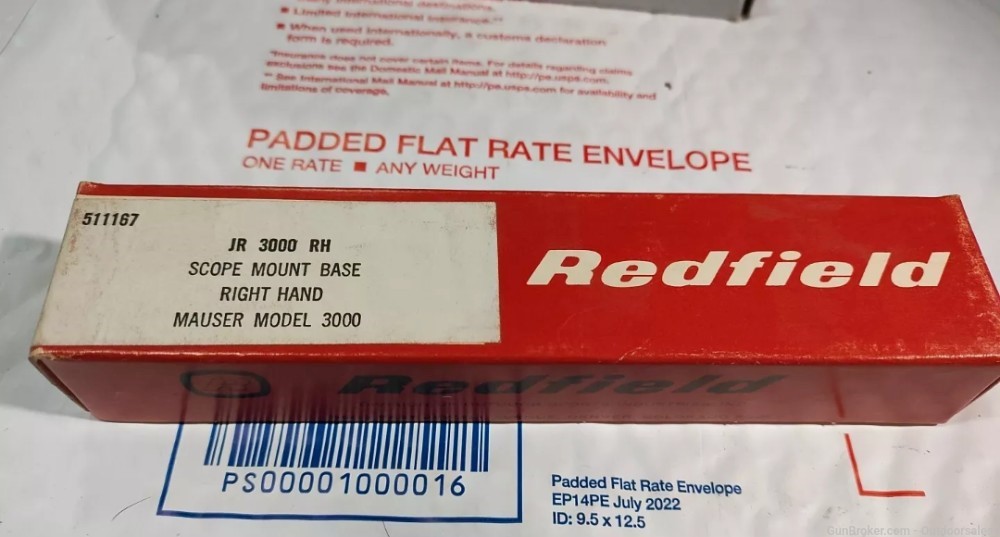 Redfield Scope mount base  511167 JR 3000.RH MAUSER MODEL 3000 RARE-img-0
