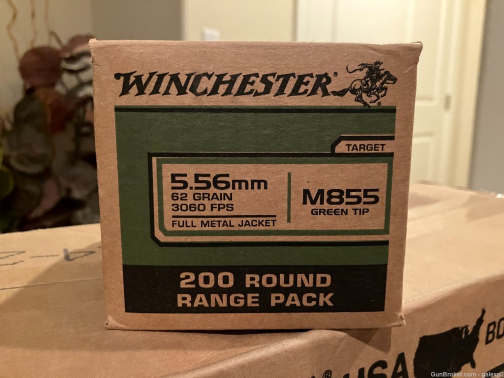 Winchester M855 Green Tip 5.56mm Nato 62gr FMJ -img-1