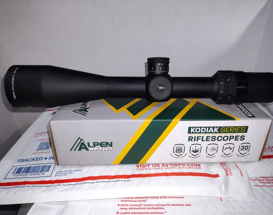 Trijicon 4-16x50 Accupoint Hunting/Shooting Scope BAC Green Triangle Post-img-0