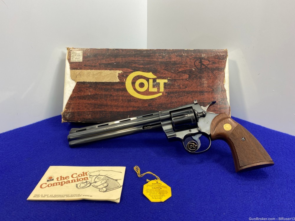 Colt Python .357 Mag Blue 8" -LEGENDARY SNAKE SERIES- Classic Colt Revolver-img-0