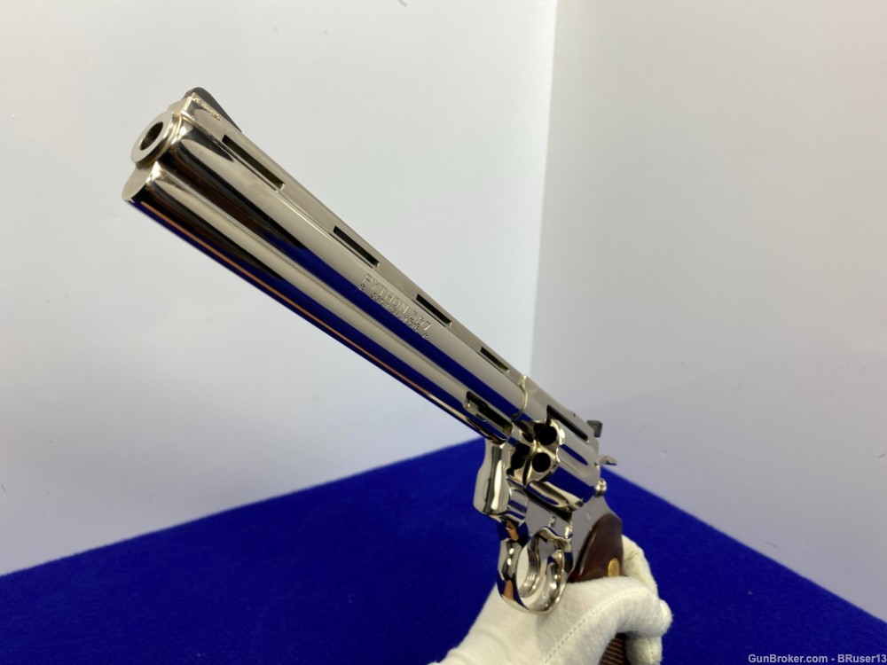Colt Python .357 Mag -DESIRABLE 8" NICKEL MODEL- Iconic Snake Model-img-28