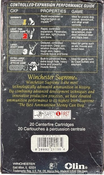 19 Rds Winchester Supreme 7mm STW 160 Grain Fail Safe Nice!-img-2